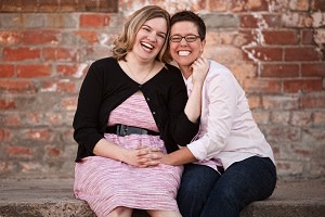 Happy lesbian couple 300x200