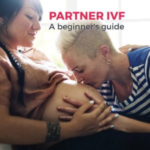 Lesbian couple, partner IVF